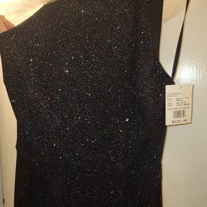 Black glitter dress